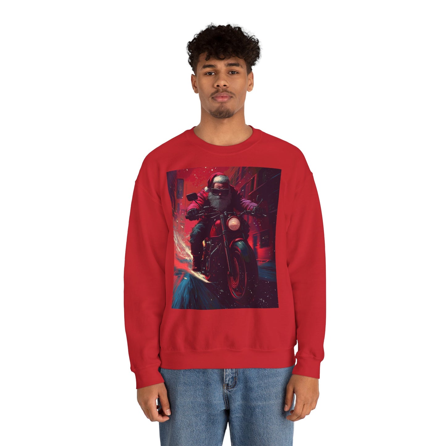 Santa Claus Motorcycle Sweatshirt