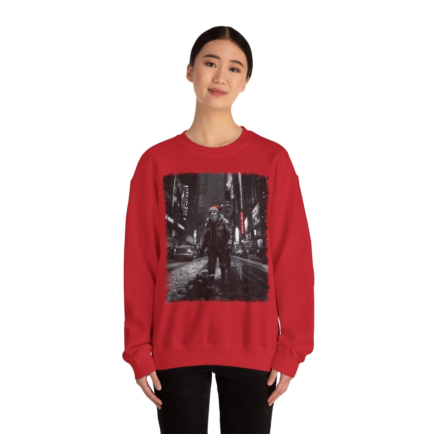 Santa in Big City Sweatshirt