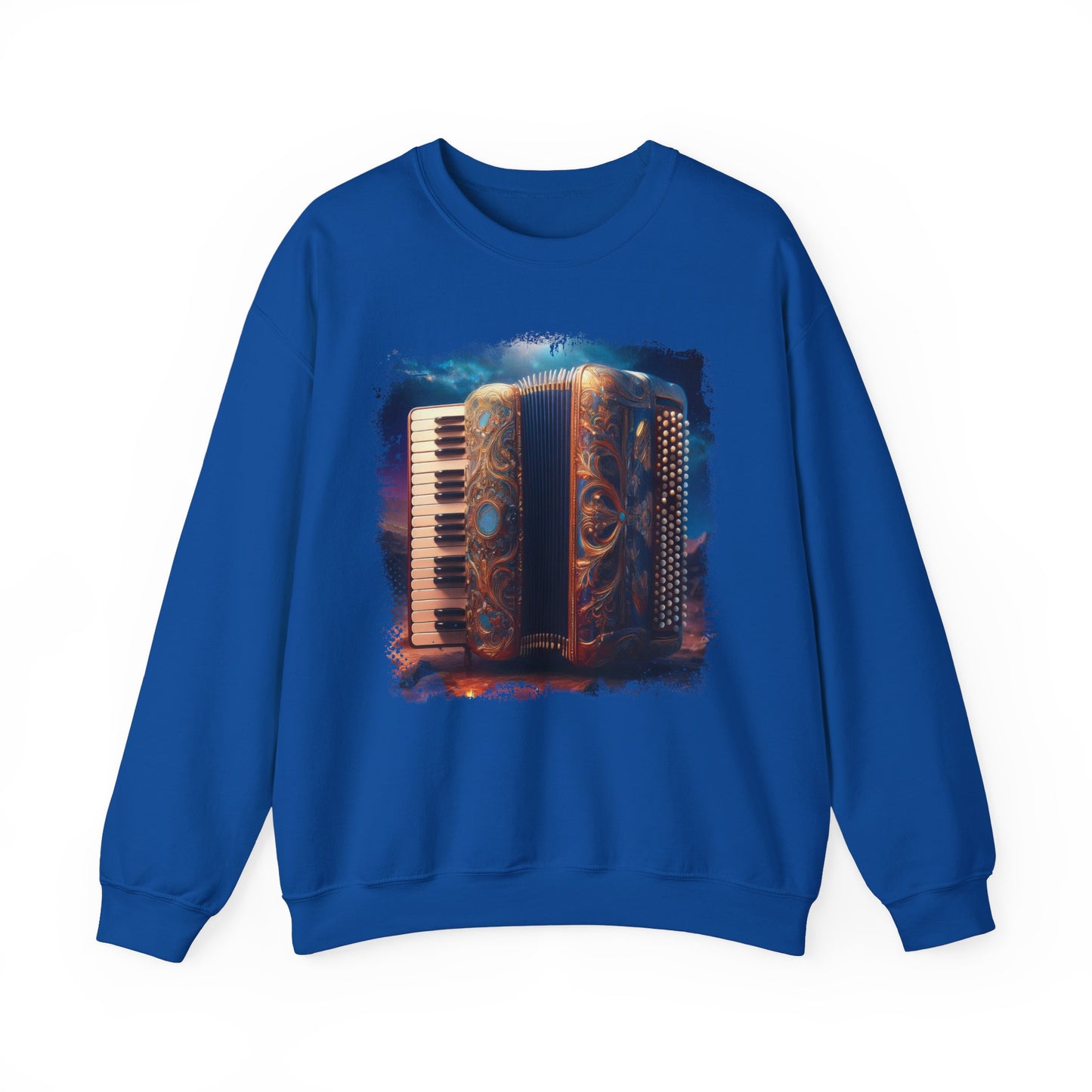 Abstract Accordion Sweatshirt Artistic Design for Music Lovers Celebrate your passion for music with this unique sweatshirt