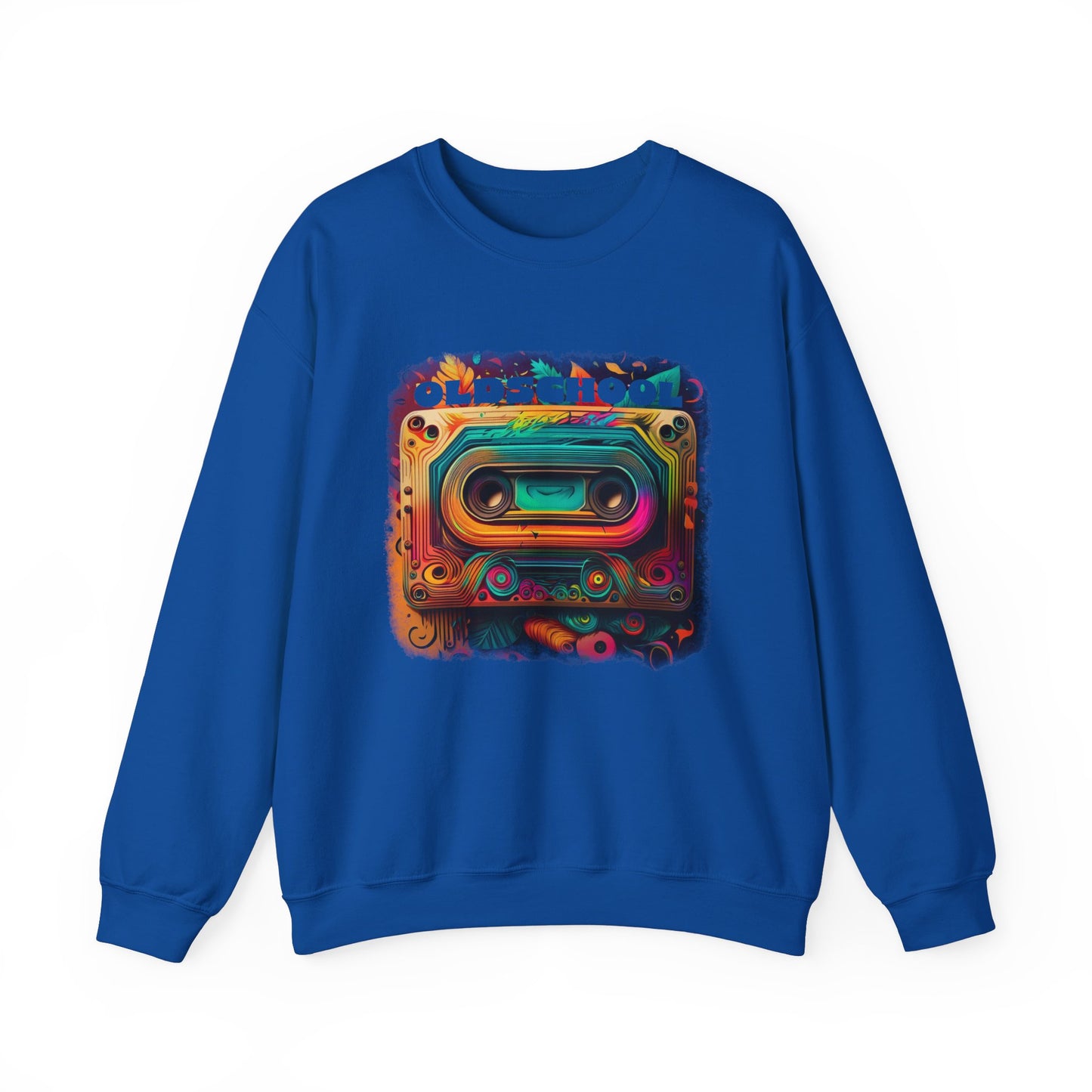 Old School Cassette Sweatshirt Retro-Inspired Design for Music Lovers, Nostalgia Fans, and Vintage Style Enthusiasts