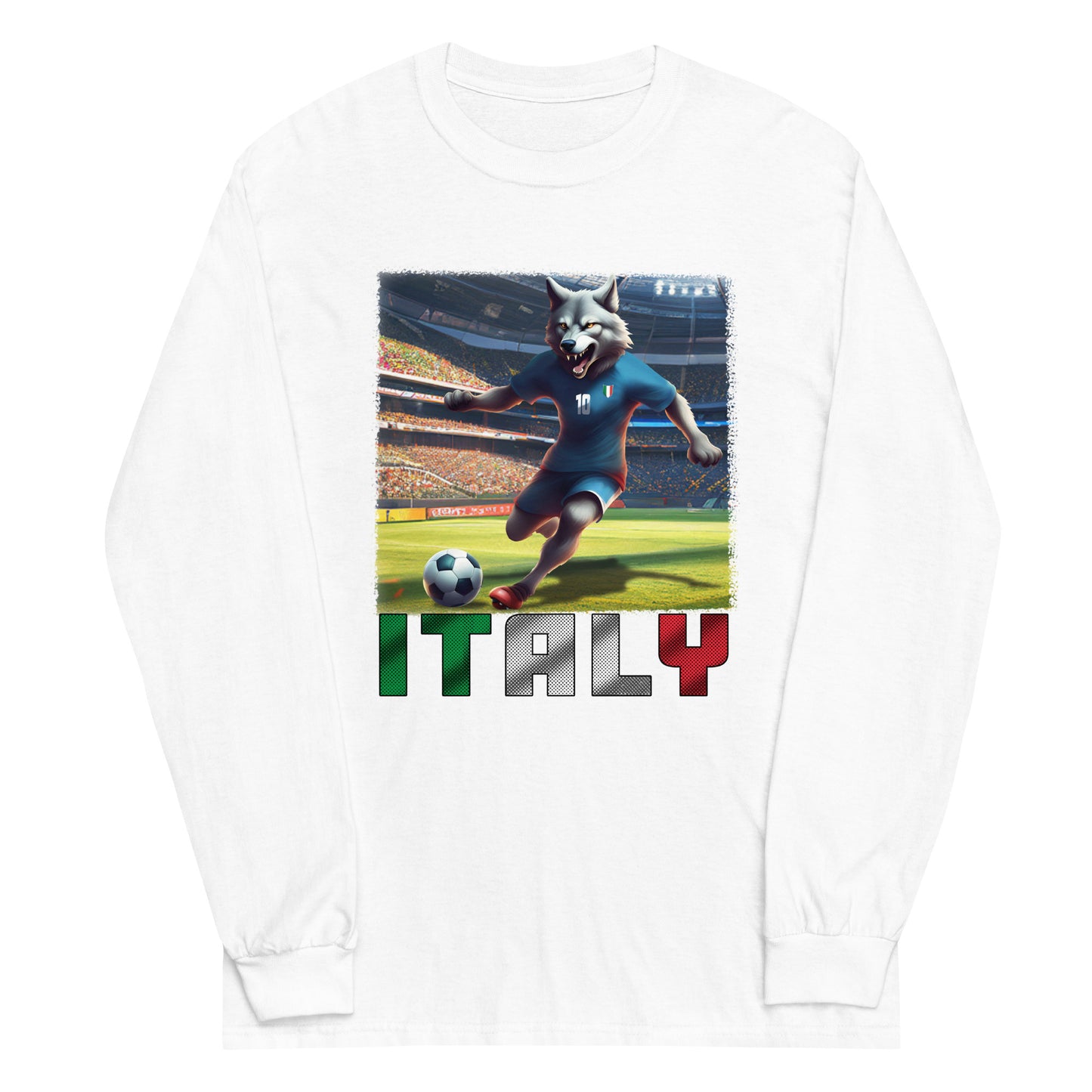 Maillot de football du Championnat d'Europe d'Italie, chemise alternative unisexe à manches longues