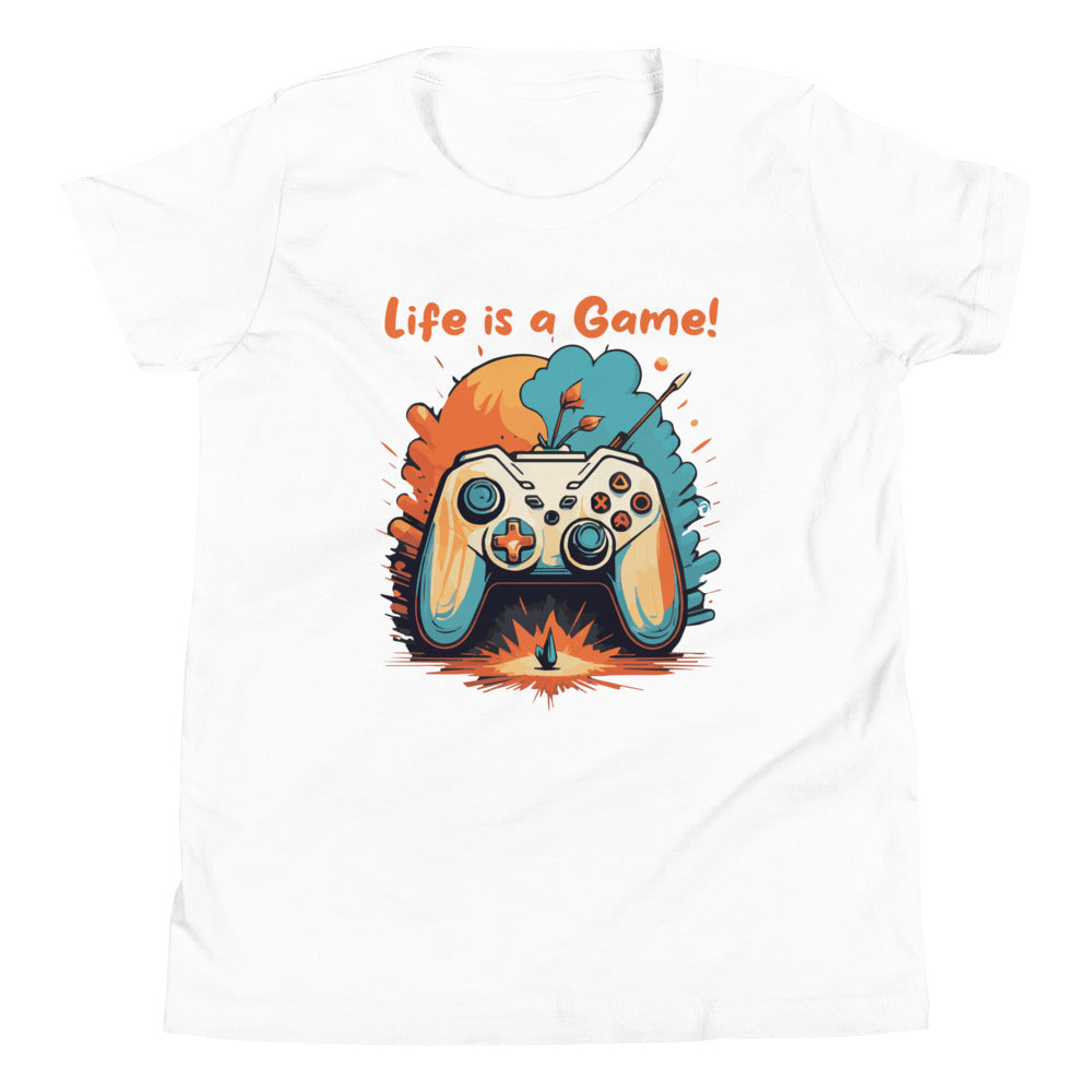 Kurzärmeliges T-Shirt für Kinder Life is a Game
