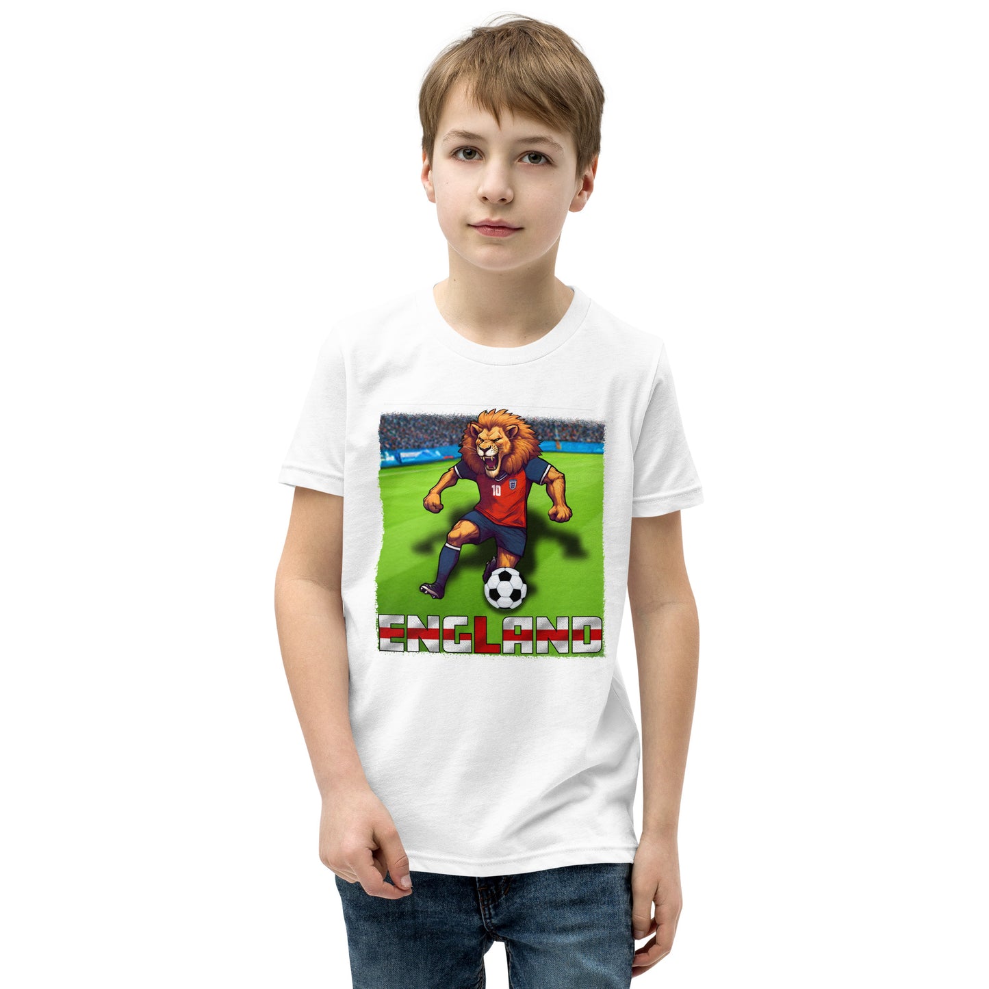 England EM Fußball Trikot Alternative Kurzärmeliges T-Shirt für Kinder