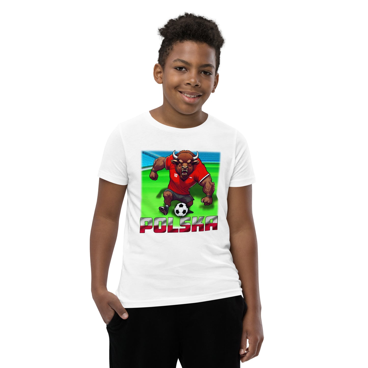Polen EM Fußball Trikot Alternative Kurzärmeliges T-Shirt für Kinder