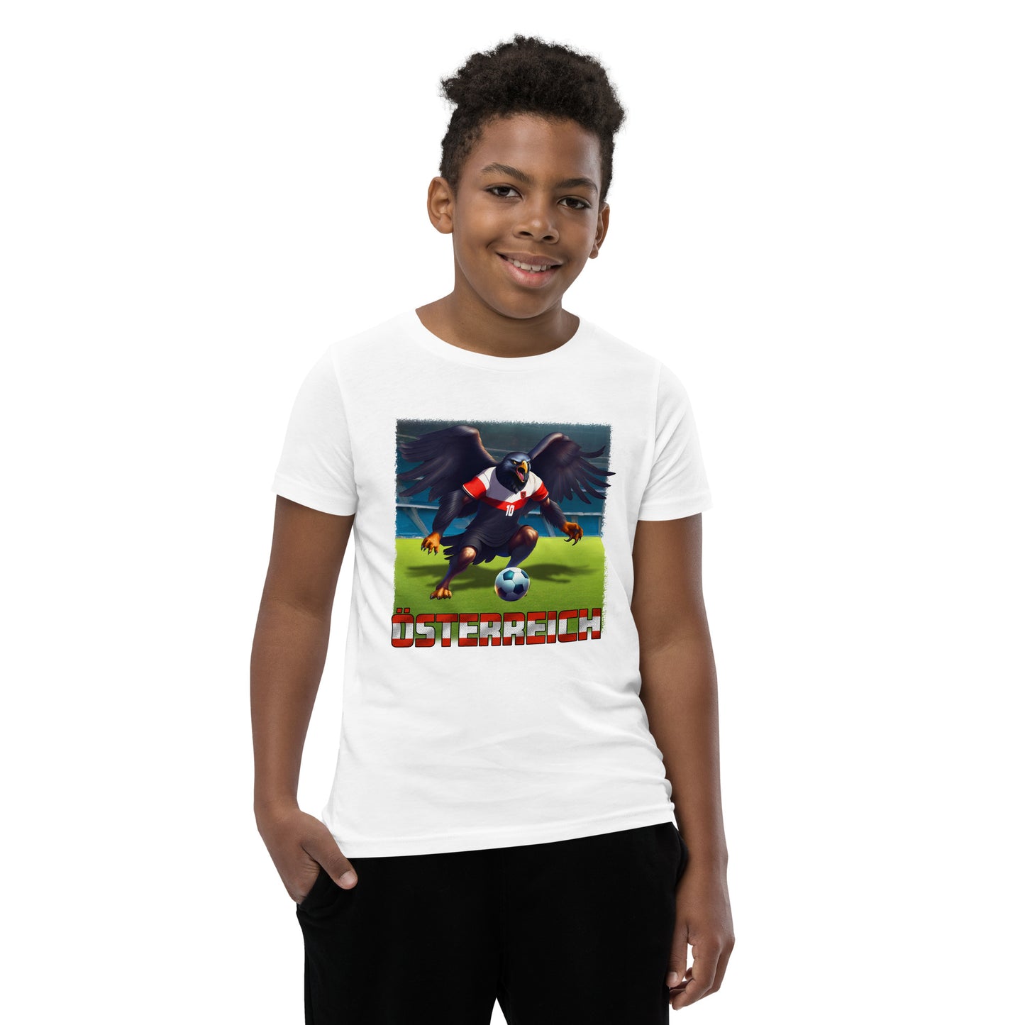 Österreich EM Fußball Trikot Alternative Kurzärmeliges T-Shirt für Kinder