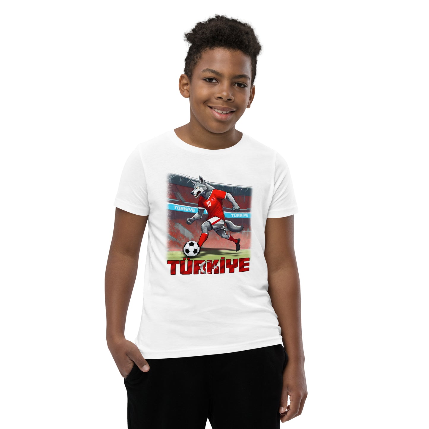 Türkei EM Fußball Trikot Alternative Kurzärmeliges T-Shirt für Kinder