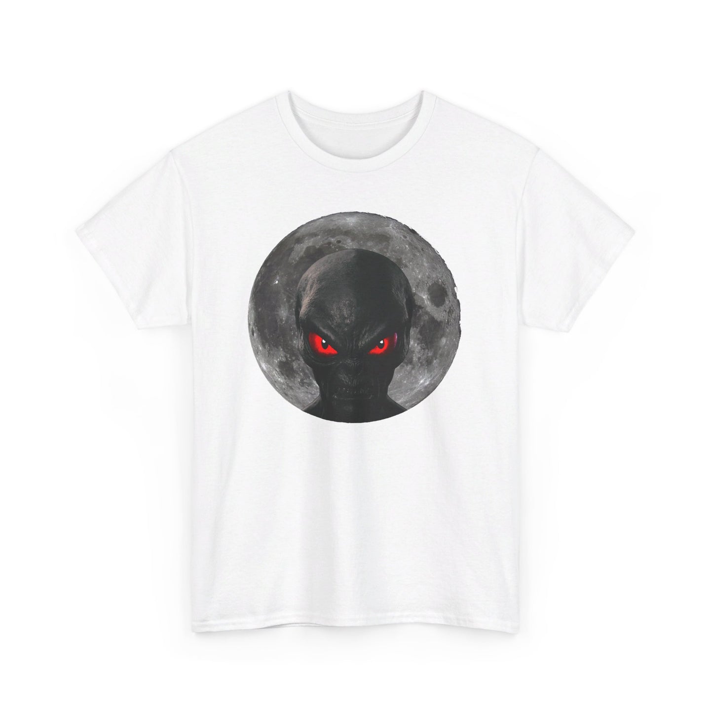 Moonlight Monster Alien T-Shirt  / Gruselige Kreatur mit Leuchtenden Augen, Ideal für Halloween und Horrorfans