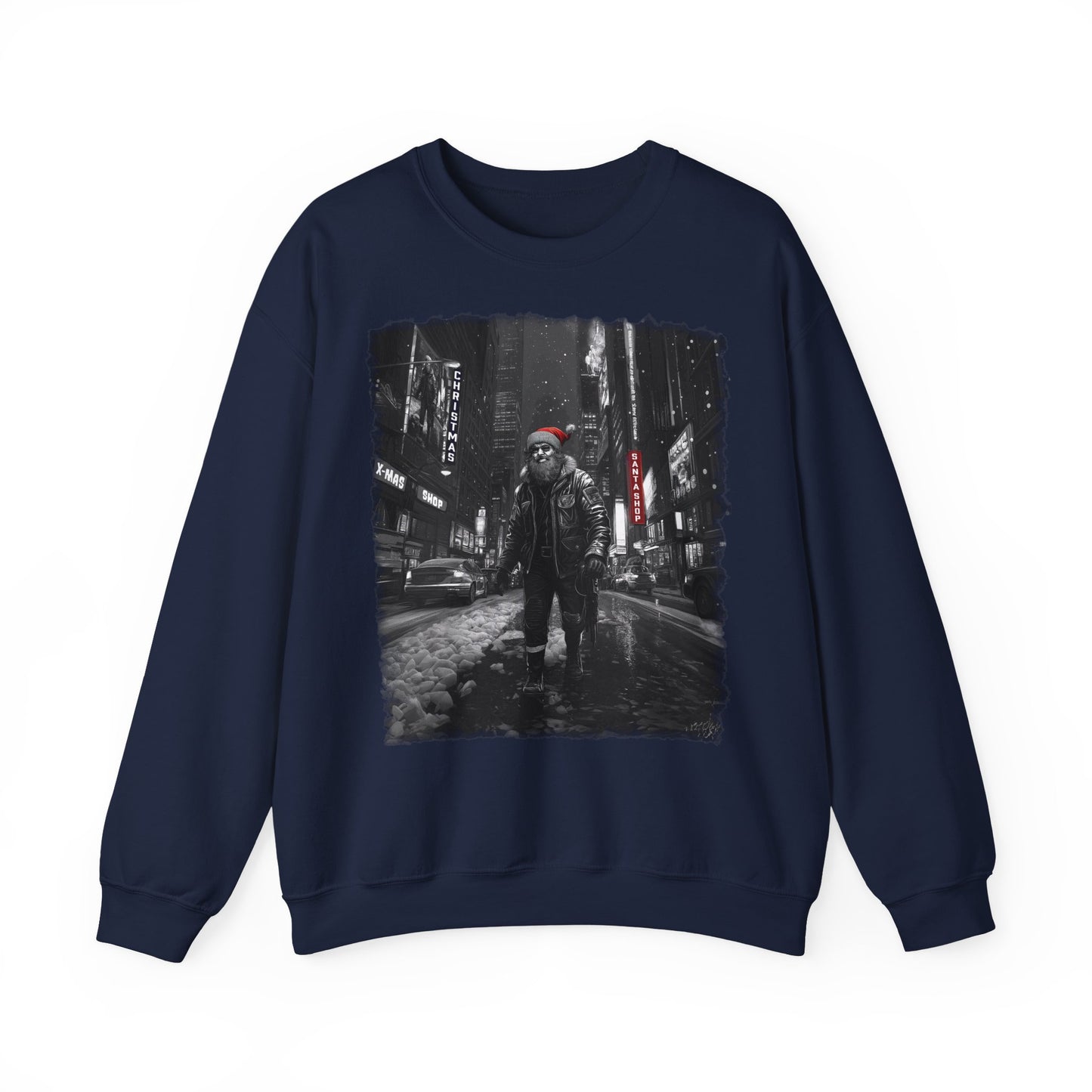 Santa in Big City Sweatshirt