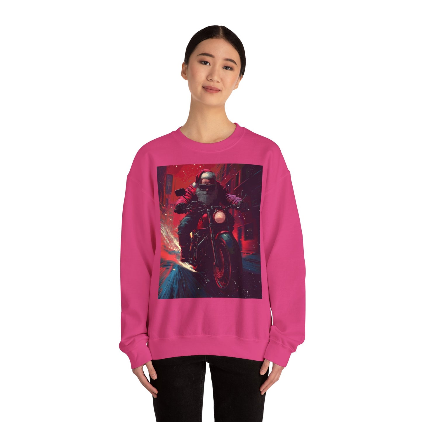 Santa Claus Motorcycle Sweatshirt