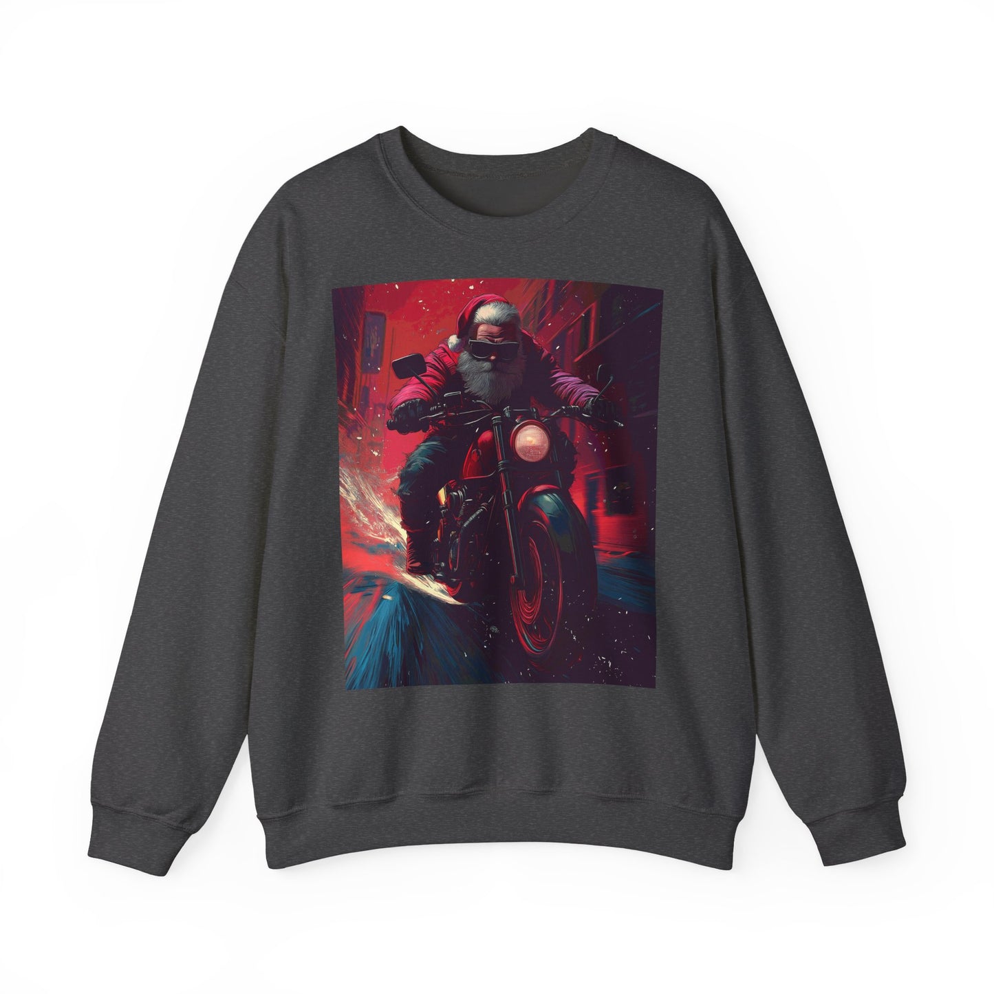 Santa Claus Motorcycle Sweatshirt