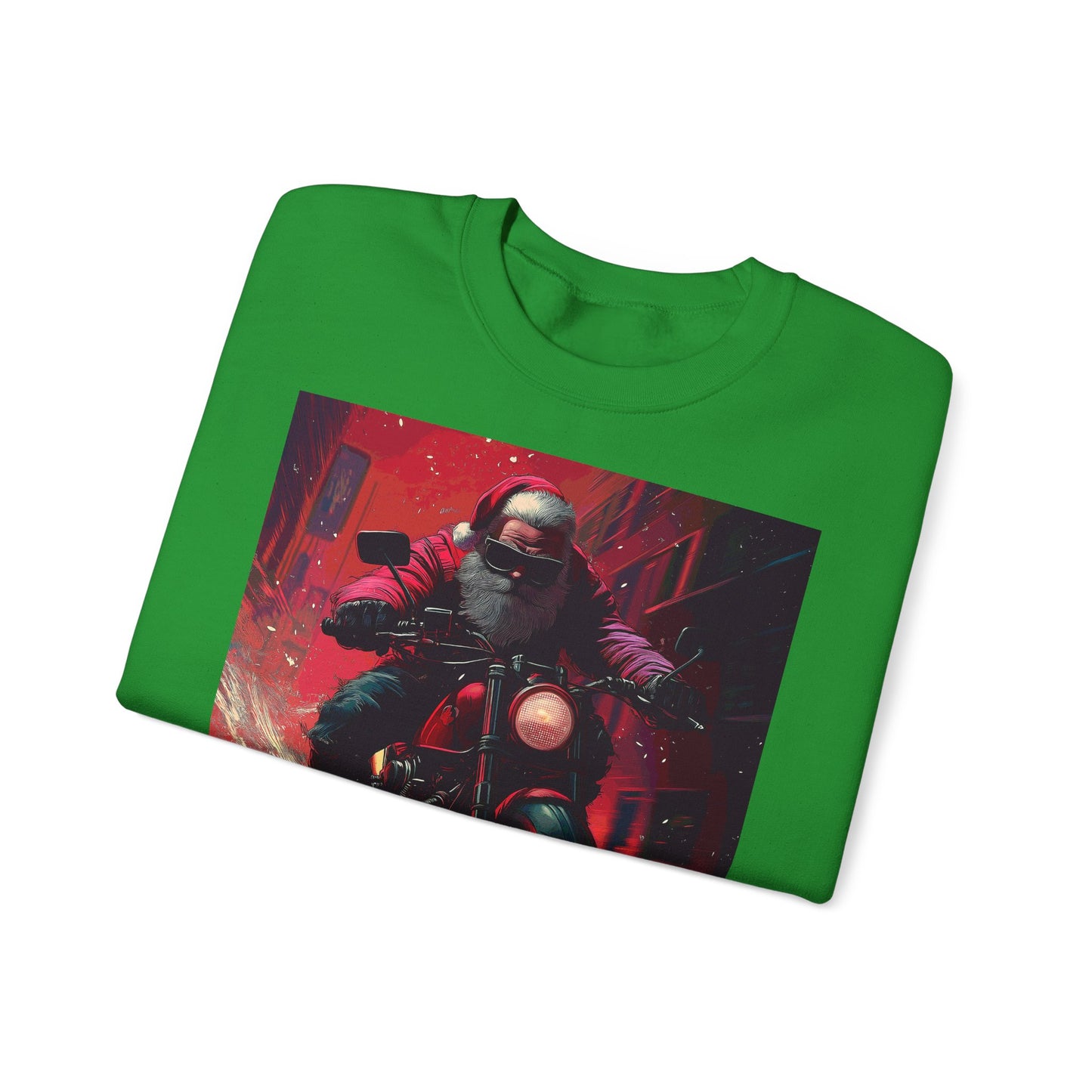 Santa Claus Motorcycle Sweatshirt