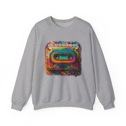 Old School Cassette Sweatshirt Retro-Inspired Design for Music Lovers, Nostalgia Fans, and Vintage Style Enthusiasts