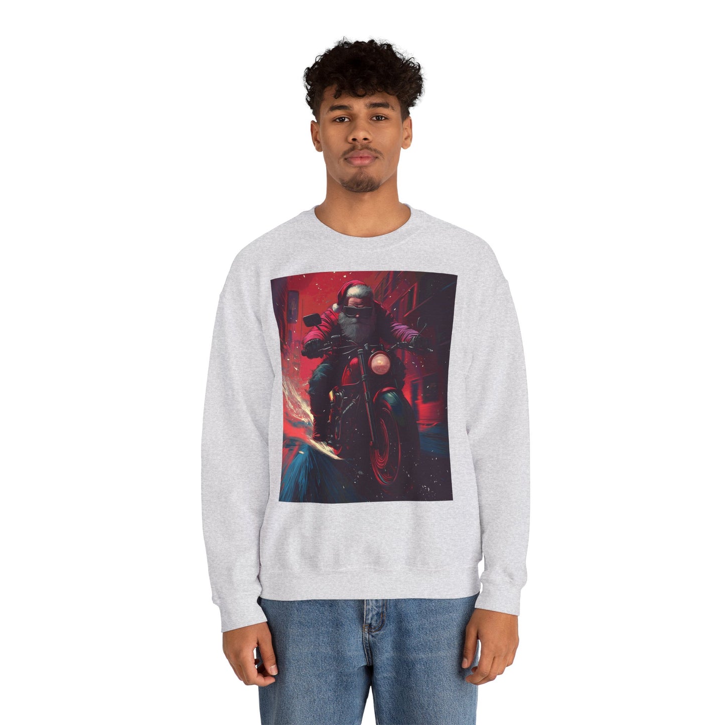 Santa Claus Motorcycle Sweatshirt