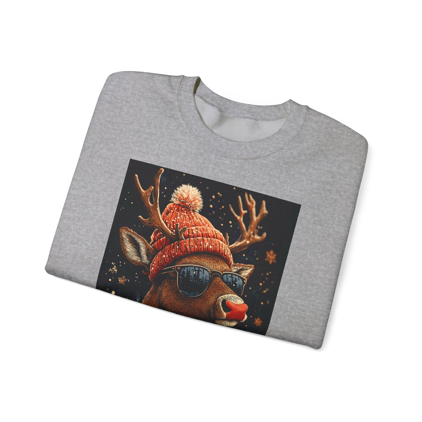 Rudol the Reindeer Sunglasses Crewneck Sweatshirt