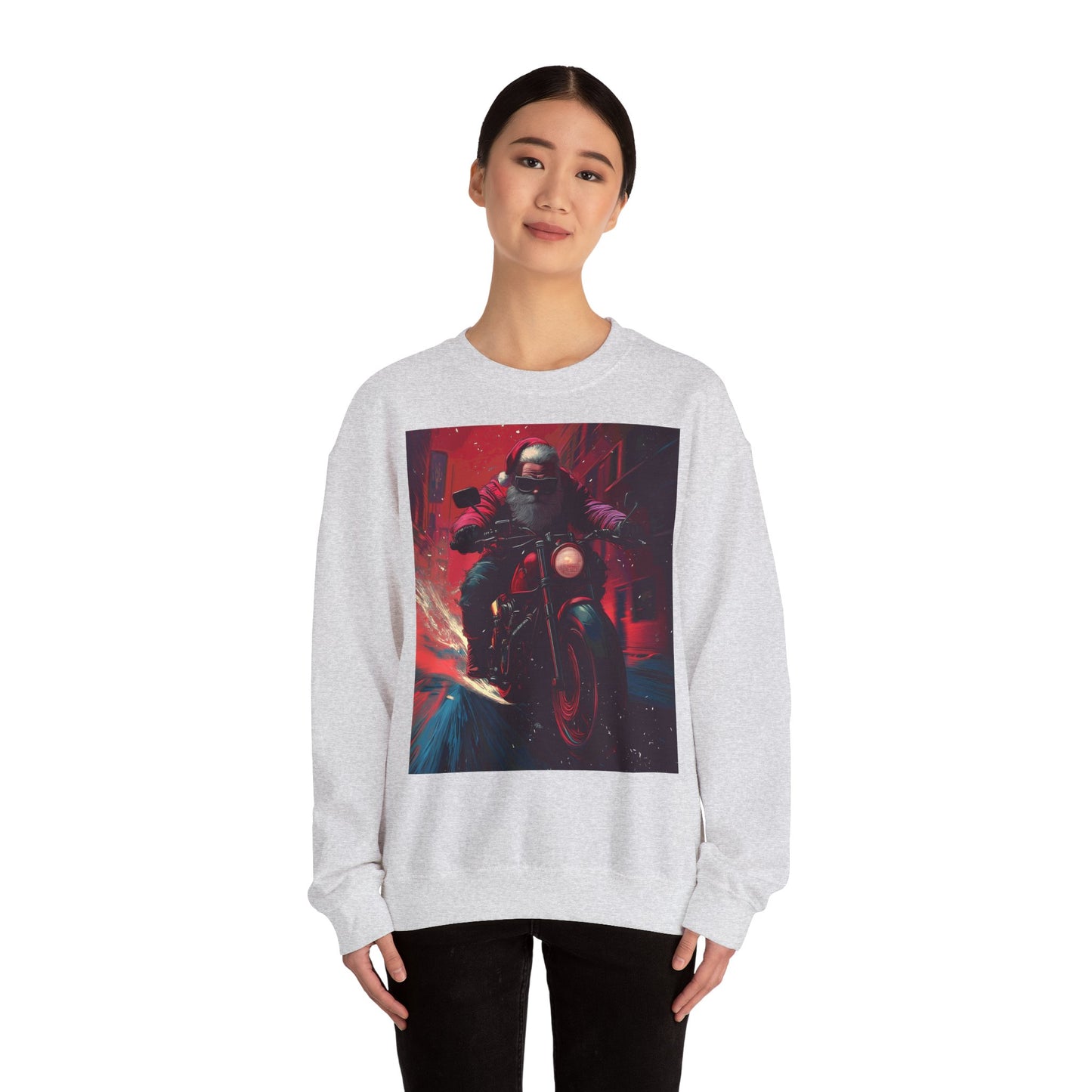 Santa Claus Motorcycle Sweatshirt