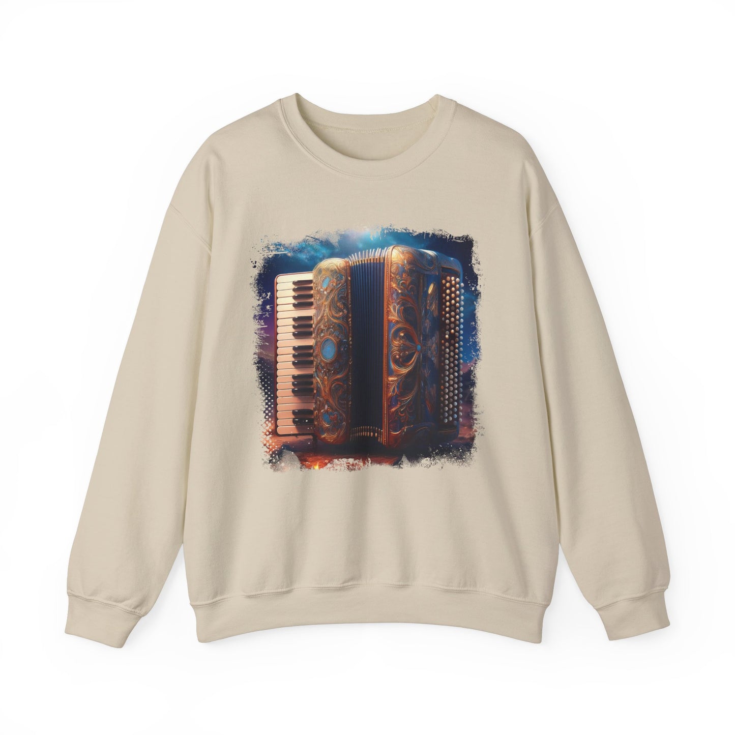 Abstract Accordion Sweatshirt Artistic Design for Music Lovers Celebrate your passion for music with this unique sweatshirt