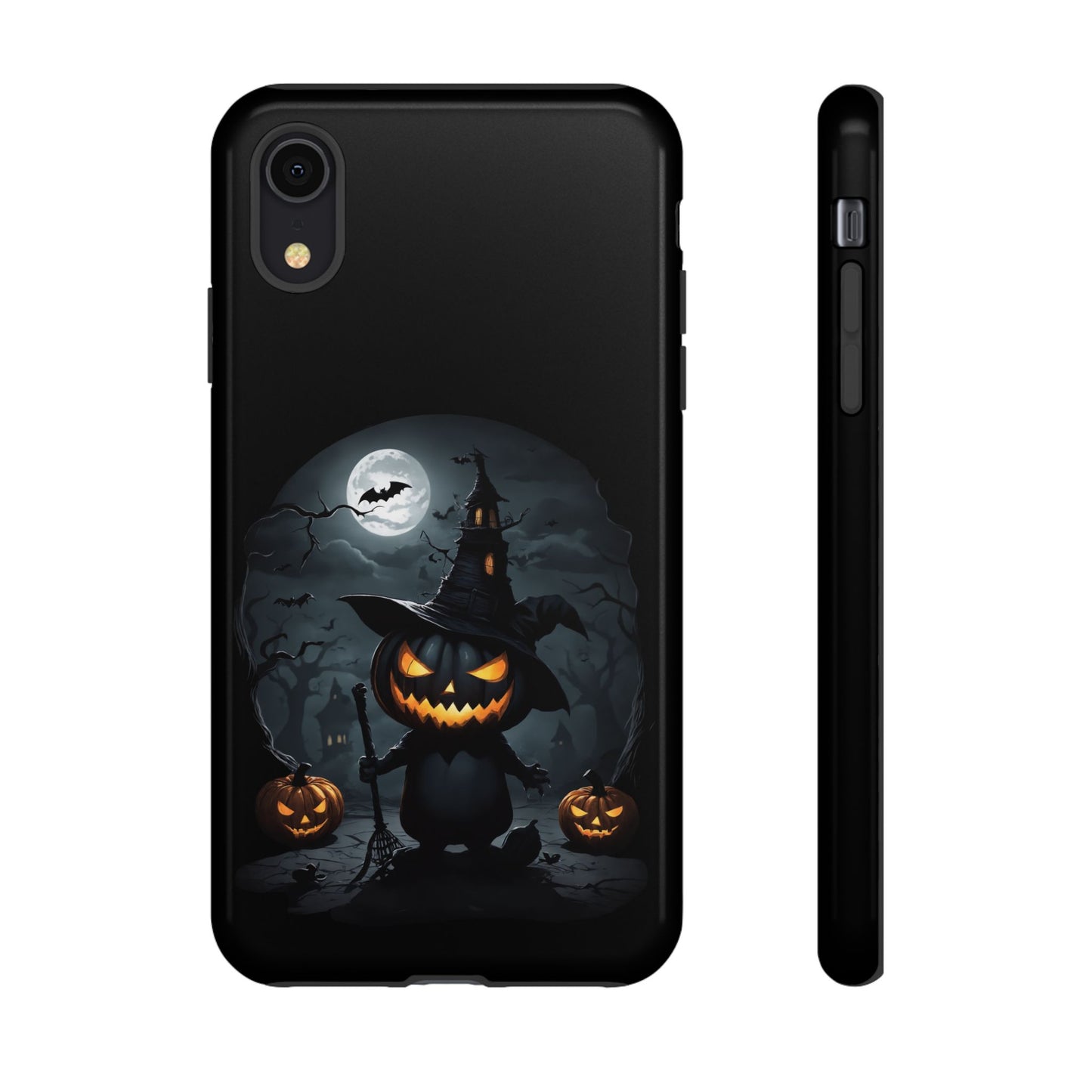 Tough Cases, Halloween Moonnight Pumpkin iPhone Case, Spooky Protective Cover, Scary Samsung Galaxy Case, Creepy Phone Accessory, Haunted