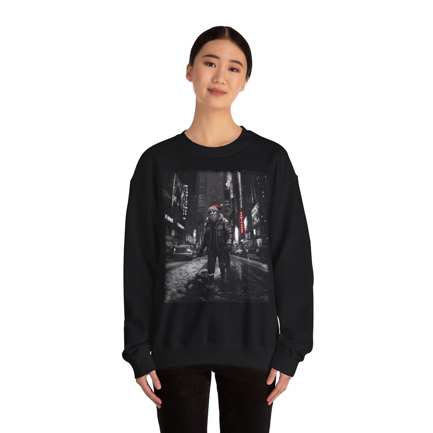Santa in Big City Sweatshirt