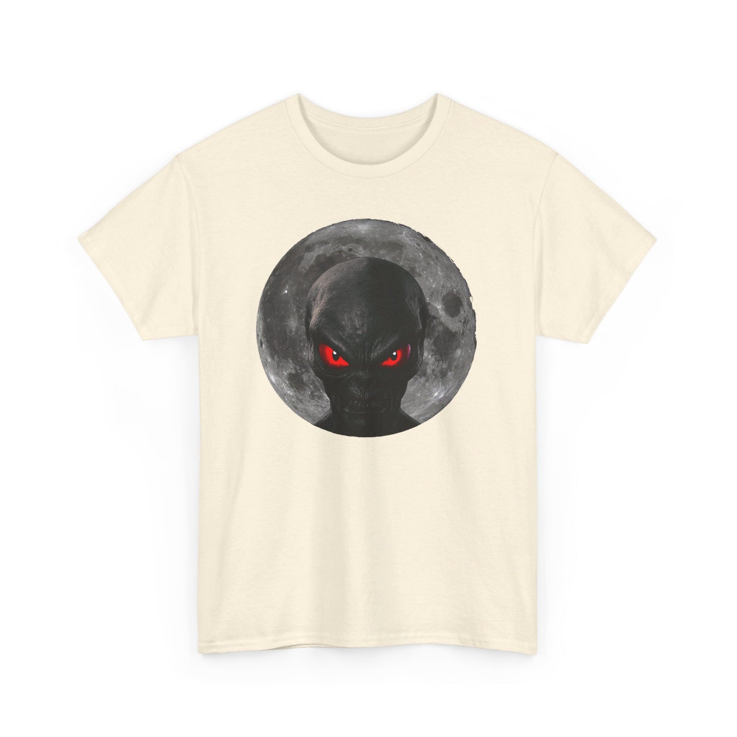 Moonlight Monster Alien T-Shirt  / Gruselige Kreatur mit Leuchtenden Augen, Ideal für Halloween und Horrorfans