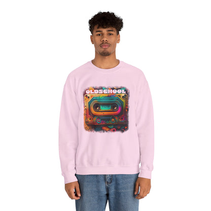 Old School Cassette Sweatshirt Retro-Inspired Design for Music Lovers, Nostalgia Fans, and Vintage Style Enthusiasts