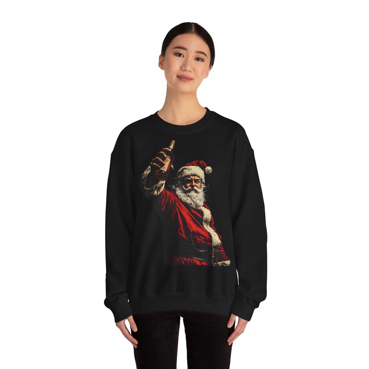 Santa with Whisky Sweatshirt