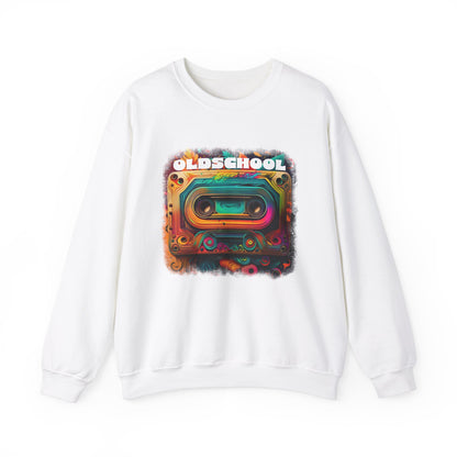 Old School Cassette Sweatshirt Retro-Inspired Design for Music Lovers, Nostalgia Fans, and Vintage Style Enthusiasts