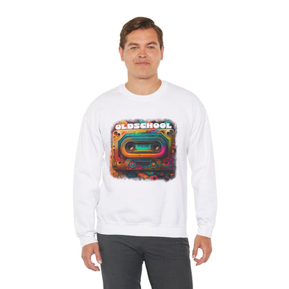 Old School Cassette Sweatshirt Retro-Inspired Design for Music Lovers, Nostalgia Fans, and Vintage Style Enthusiasts
