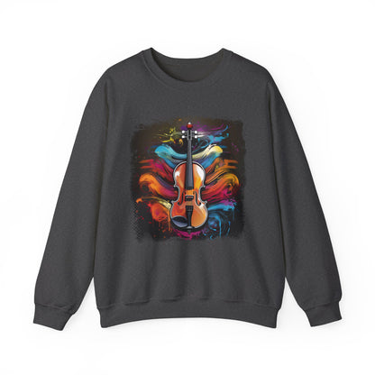 Abstract Violin Sweatshirt Artistic Design for Music Lovers Discover our unique sweatshirt featuring a stunning abstract violin design