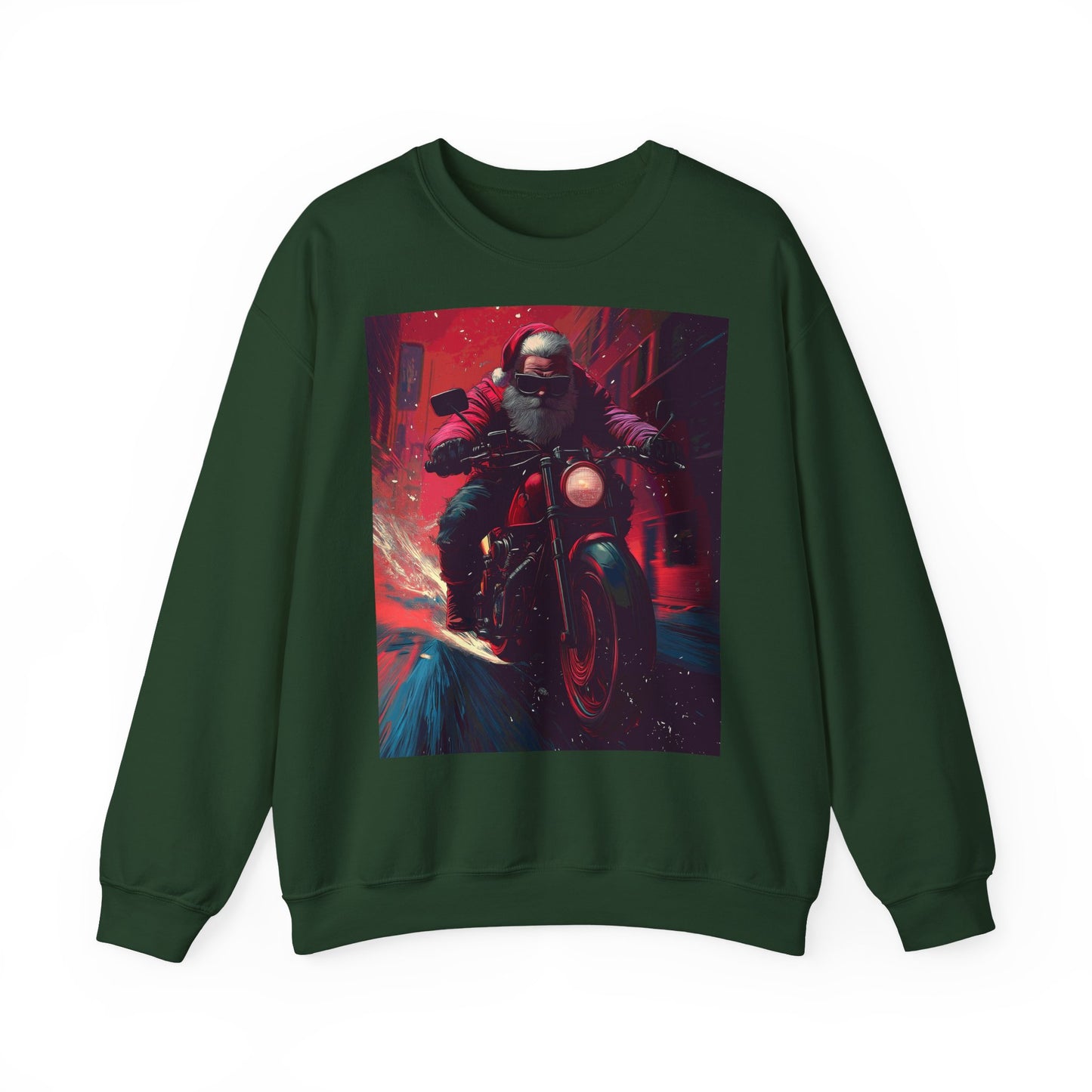 Santa Claus Motorcycle Sweatshirt
