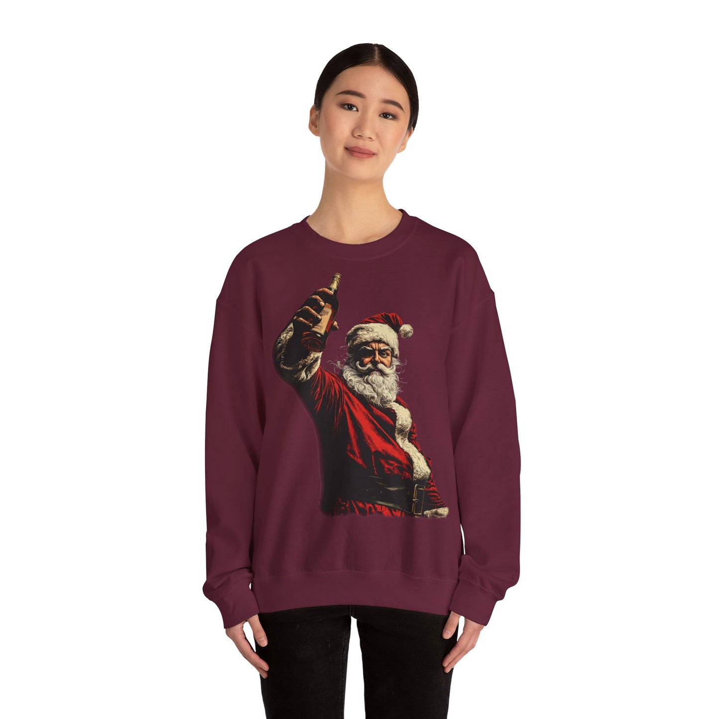 Santa with Whisky Sweatshirt