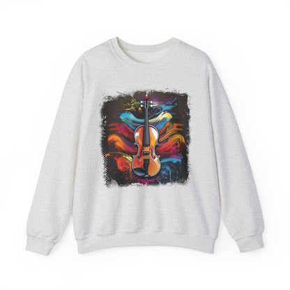 Abstract Violin Sweatshirt Artistic Design for Music Lovers Discover our unique sweatshirt featuring a stunning abstract violin design