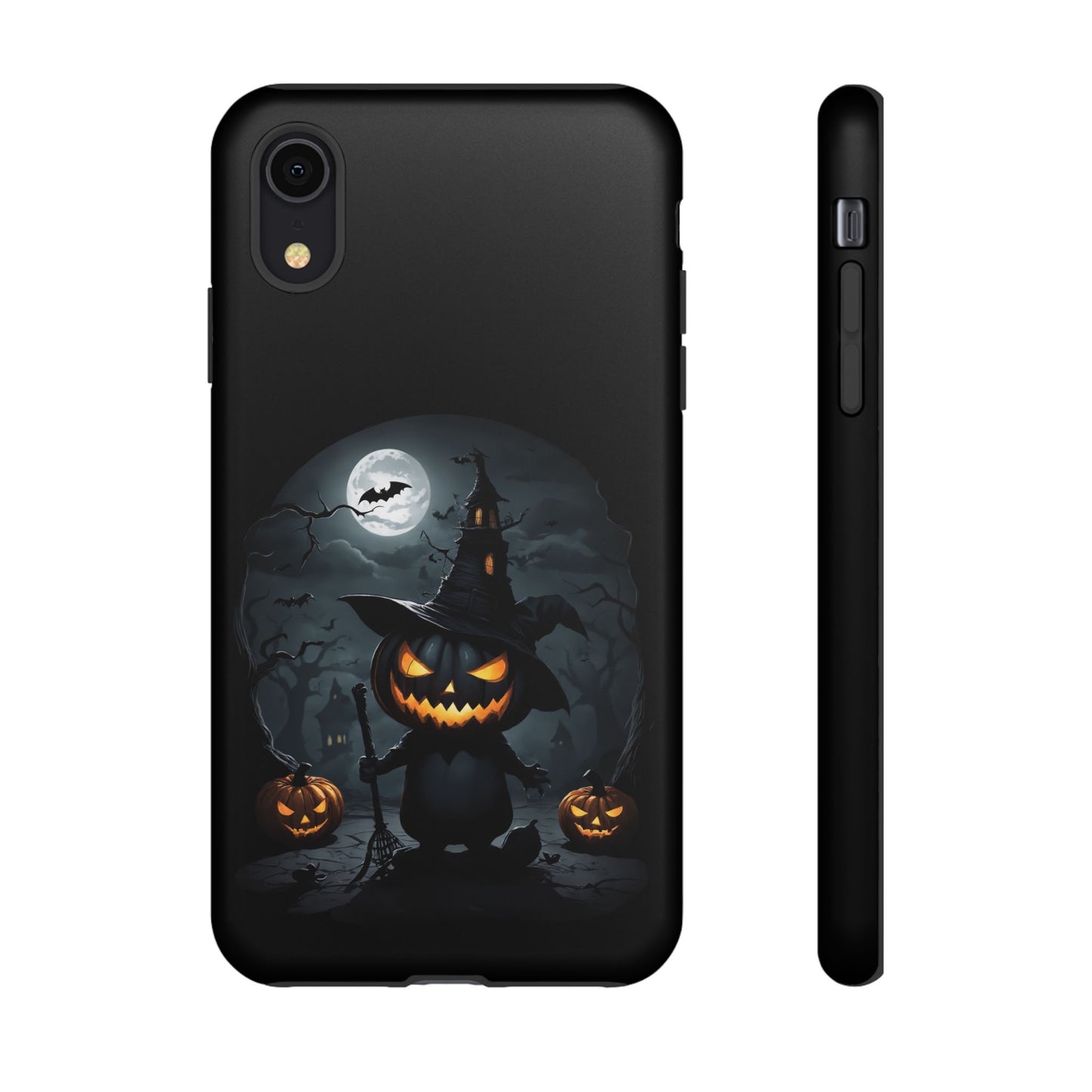 Tough Cases, Halloween Moonnight Pumpkin iPhone Case, Spooky Protective Cover, Scary Samsung Galaxy Case, Creepy Phone Accessory, Haunted