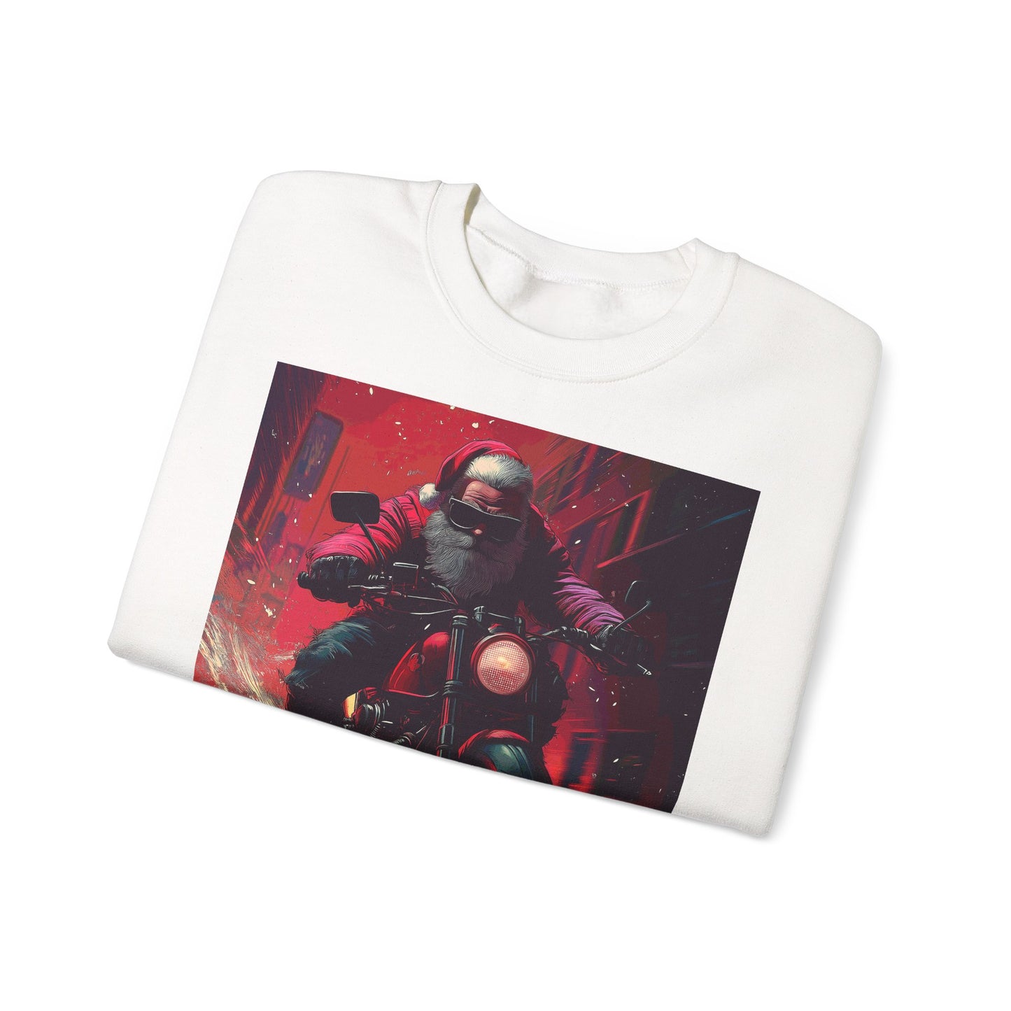 Santa Claus Motorcycle Sweatshirt