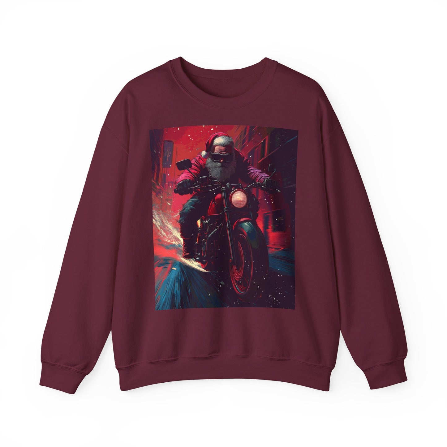 Santa Claus Motorcycle Sweatshirt