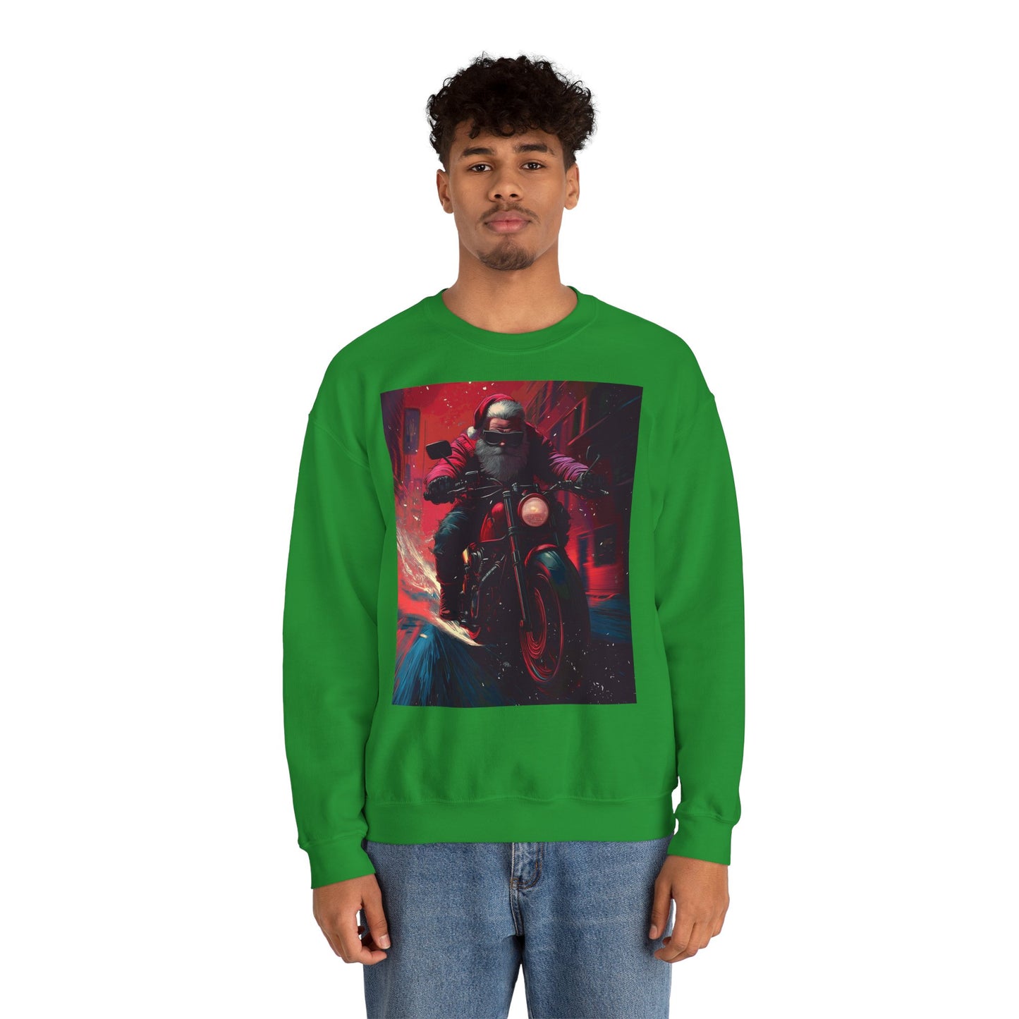 Santa Claus Motorcycle Sweatshirt