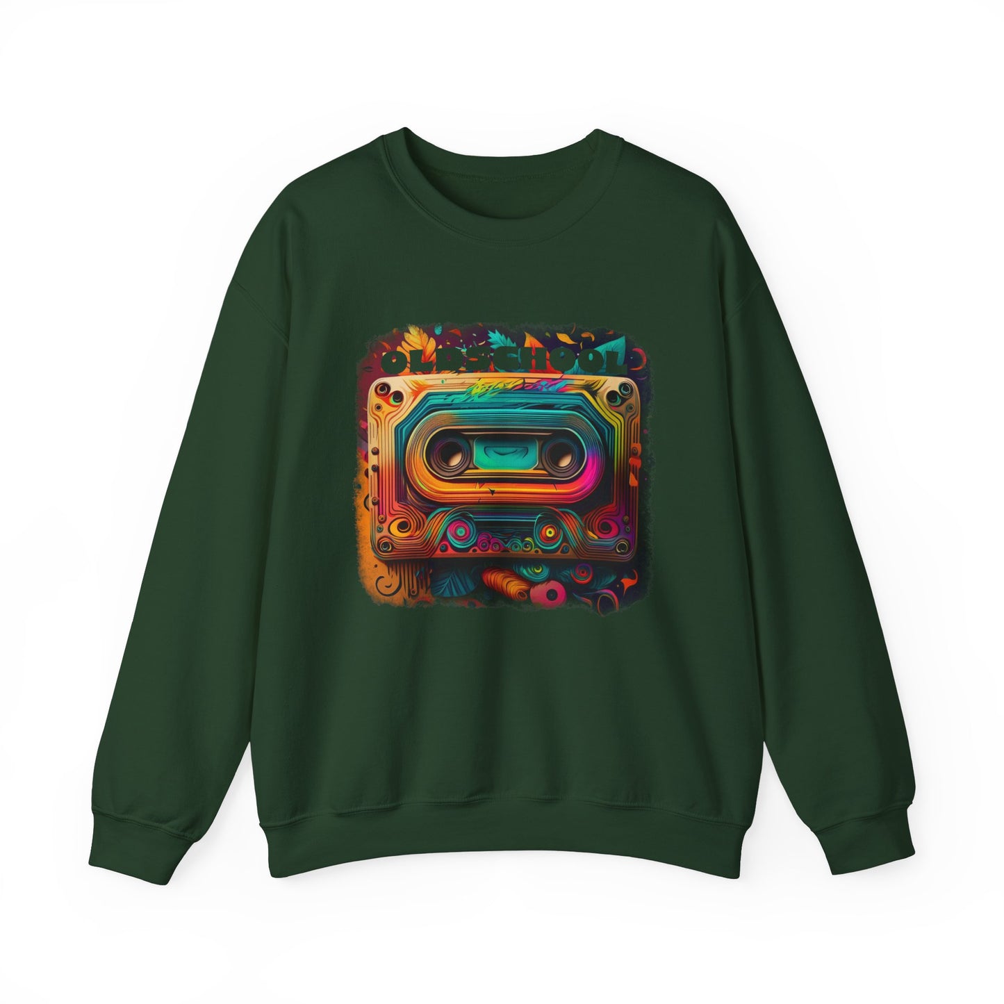 Old School Cassette Sweatshirt Retro-Inspired Design for Music Lovers, Nostalgia Fans, and Vintage Style Enthusiasts