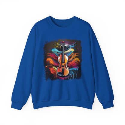 Abstract Violin Sweatshirt Artistic Design for Music Lovers Discover our unique sweatshirt featuring a stunning abstract violin design