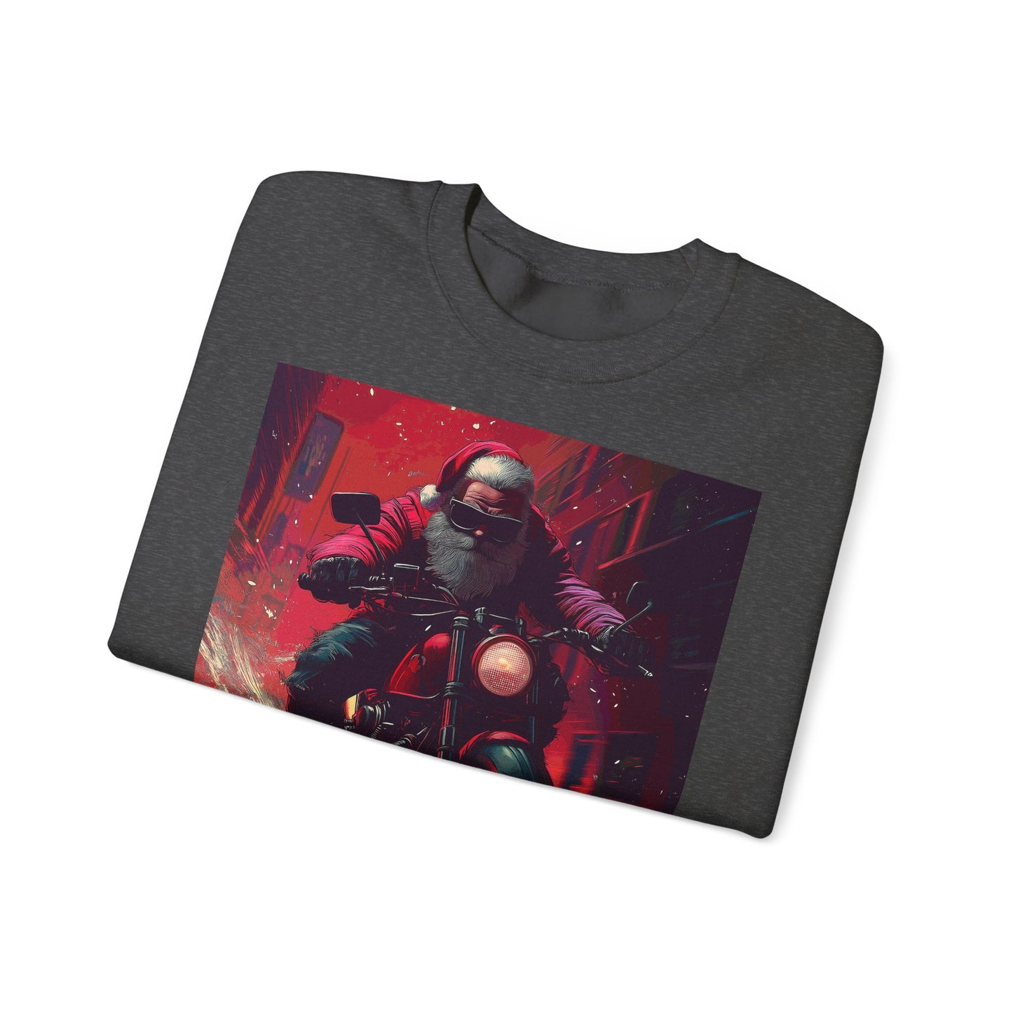 Santa Claus Motorcycle Sweatshirt