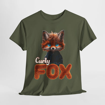 Copy of Sweatshirt Curly Fox Niedliches Fuchsmotiv mit lockigem Fell auf Kinder Sweatshirts /Trendiges Design für Tierliebhaber süss/Geschenk
