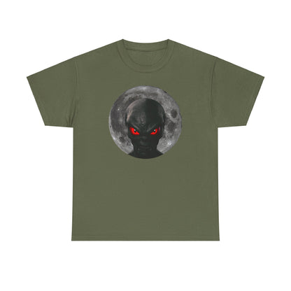 Moonlight Monster Alien T-Shirt  / Gruselige Kreatur mit Leuchtenden Augen, Ideal für Halloween und Horrorfans