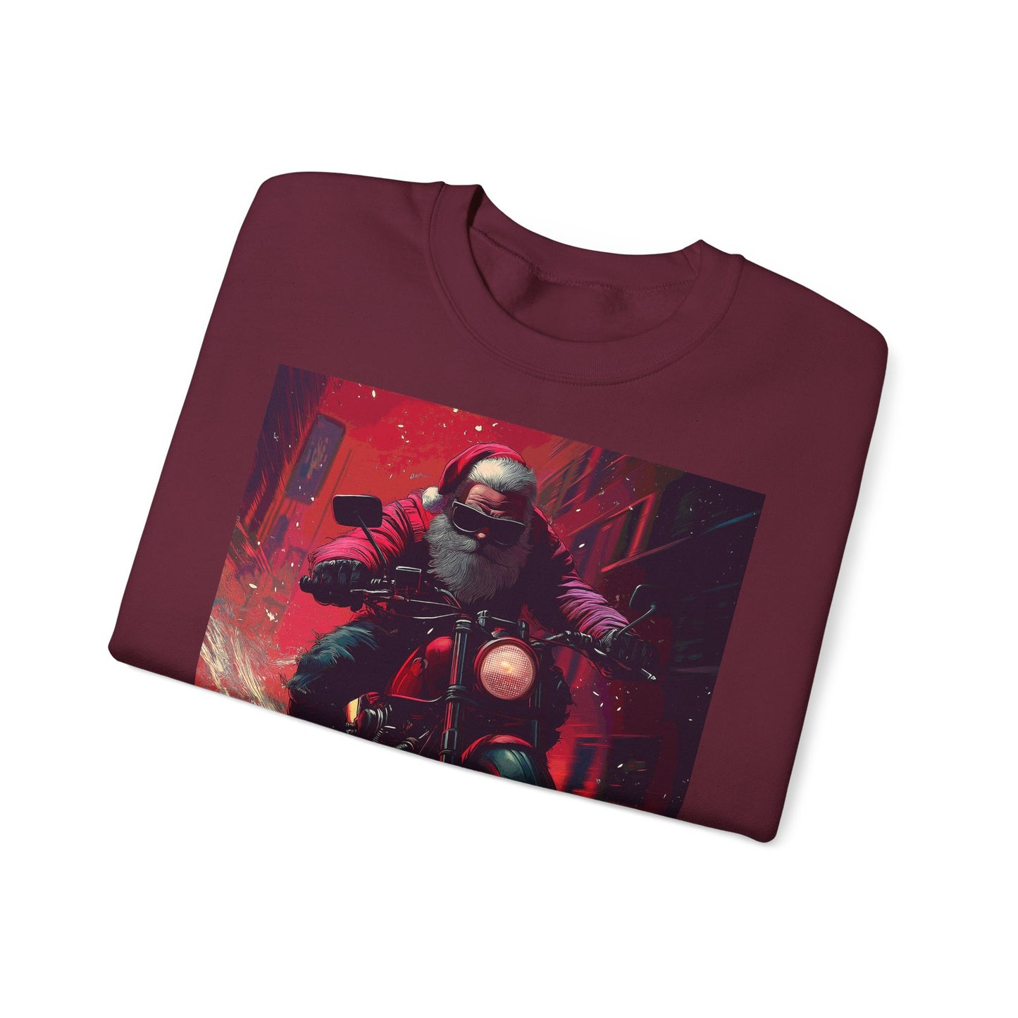 Santa Claus Motorcycle Sweatshirt