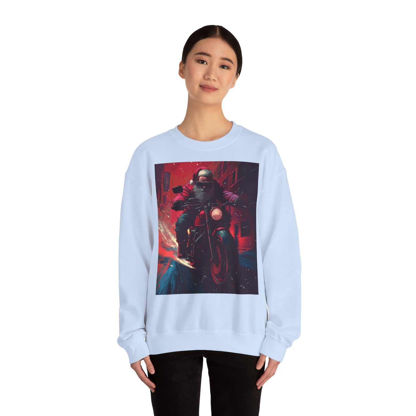 Santa Claus Motorcycle Sweatshirt