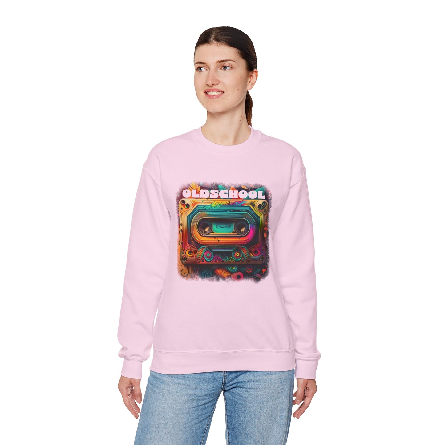 Old School Cassette Sweatshirt Retro-Inspired Design for Music Lovers, Nostalgia Fans, and Vintage Style Enthusiasts