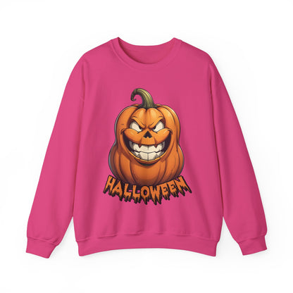 Halloween Crazy Pumpkin Sweatshirt, Funny Fall Jack O Lantern Jumper Top, October Festive Spirit Pullover, Trick or Treat Gift for Him Her,