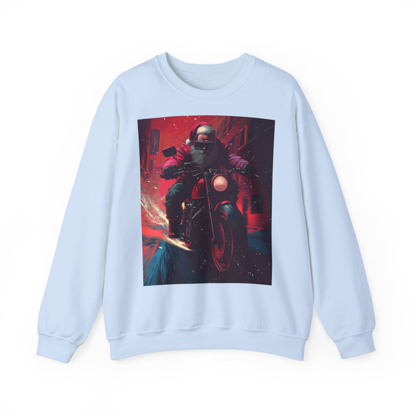 Santa Claus Motorcycle Sweatshirt