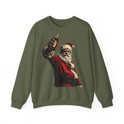 Santa with Whisky Sweatshirt