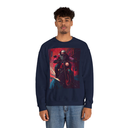 Santa Claus Motorcycle Sweatshirt