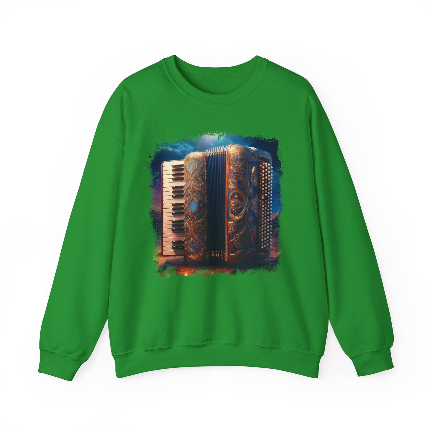 Abstract Accordion Sweatshirt Artistic Design for Music Lovers Celebrate your passion for music with this unique sweatshirt