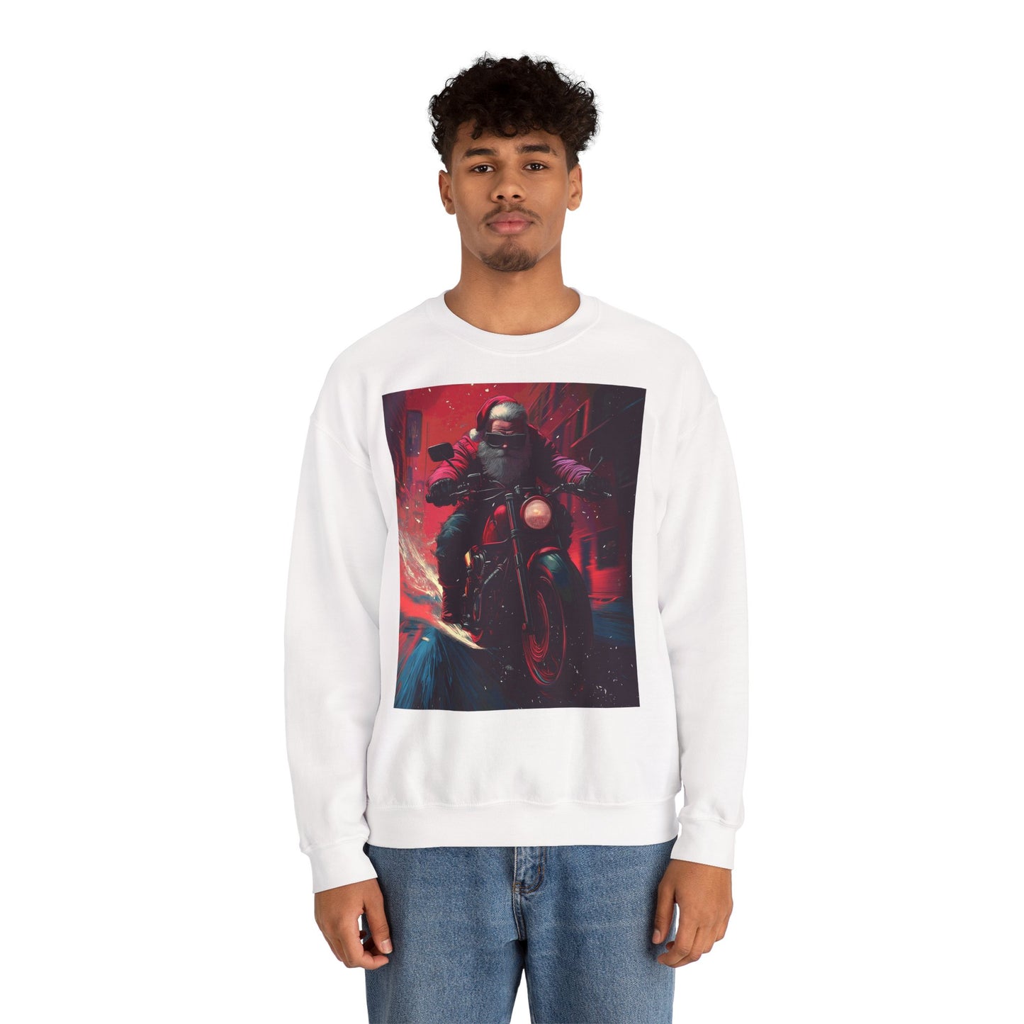 Santa Claus Motorcycle Sweatshirt