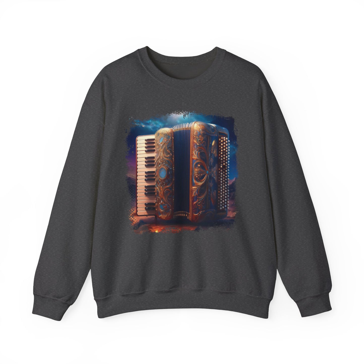 Abstract Accordion Sweatshirt Artistic Design for Music Lovers Celebrate your passion for music with this unique sweatshirt